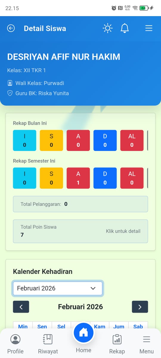 Detail Data Siswa